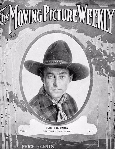 Harry Carey Moving Picture Weekly magazine cover 6833-12