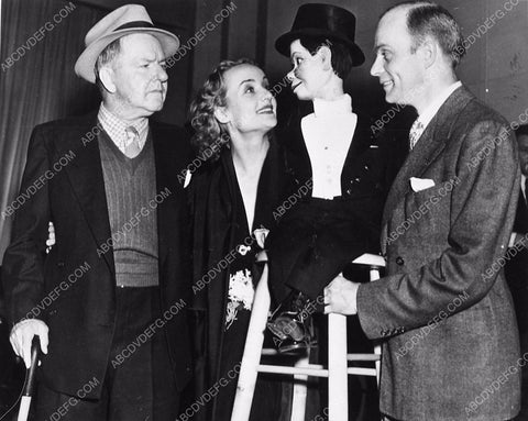candid W.C. Fields Carole Lombard Charlie McCarthy Edgar Bergen 6833-29