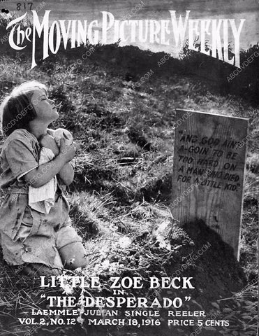 Little Zoe Beck Moving Picture Weekly magazine cover 6833-35