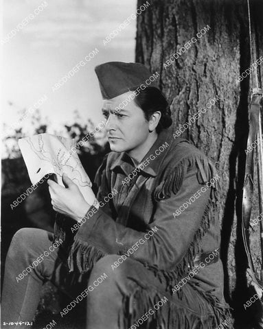 Robert Young going over the map film Northwest Passage 6928-15