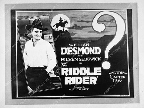 William Desmond silent film The Riddle Rider 6969-31