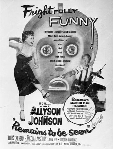 ad slick June Allyson Van Johnson film Remains to Be Seen 7033-02