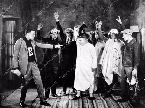 Charles Ray and cast silent film Two Minutes To Go 7354-06