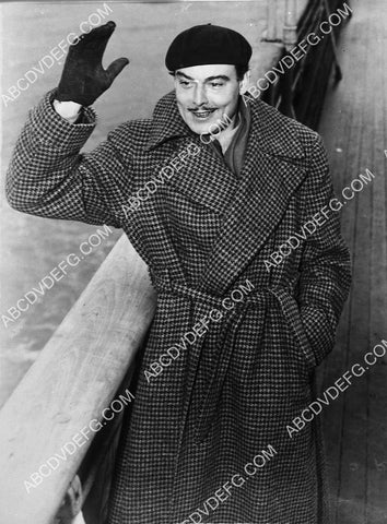 candid Nils Asther at the ships rail 7356-30