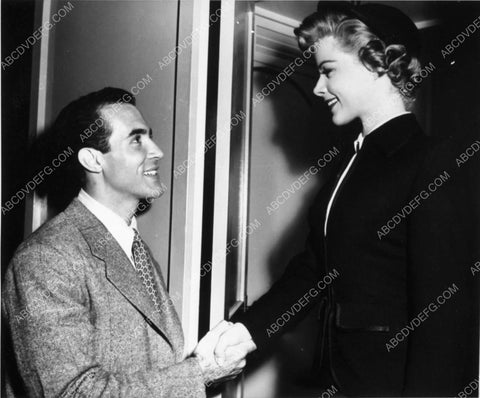 Ricardo Montalban Sally Forrest behind the scenes MGM 7368-13
