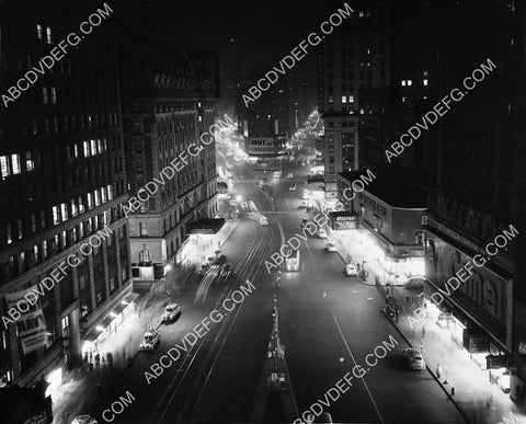 historic New York City 1942 Times Square at night 7388-31