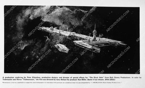 spaceship platform sci-fi film The Black Hole 7391-07