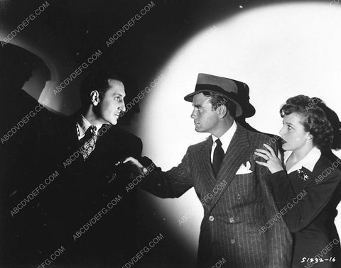 Basil Rathbone Lew Ayres Laraine Day film Fingers at the Window 7868-01