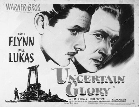 ad slick Errol Flynn Uncertain Glory 8129-09
