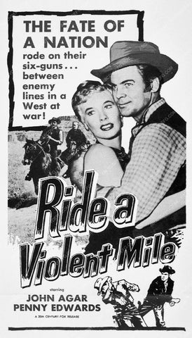 ad slick Penny Edward Ride A Violent Mile 8173-07