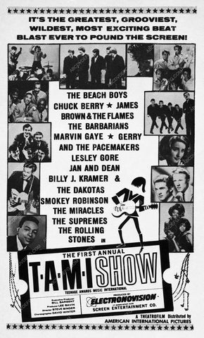 ad slick The First Annual TAMI Show The Beach Boys Marvin Gaye 8173-12