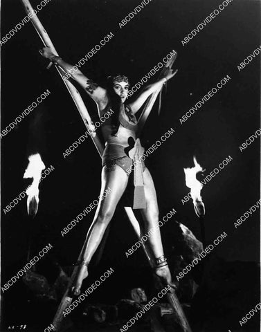 beautiful Liliane Montevecchi to burned at the stake film The Living Idol 8201-23