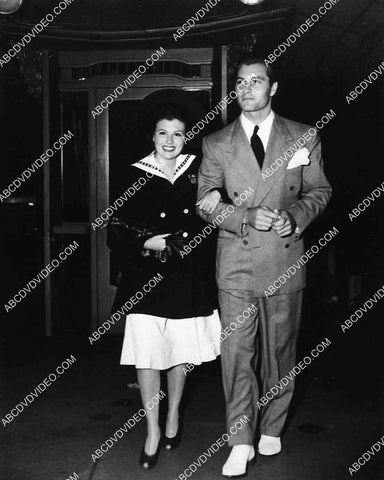 candid Sheila Ryan George Montgomery out for the evening 8201-30