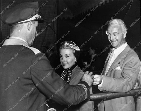 Bill Boyd Grace Bradley candid handing over tickets 8206-12