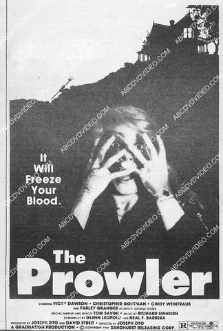 ad slick Vicky Dawson film The Prowler 8240-9