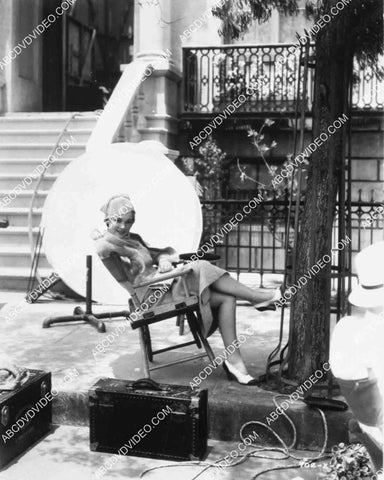Maureen O'Sullivan relaxing between the scenes 8245-25