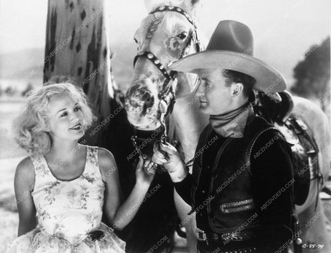 Shirley Grey Colonel Tim McCoy from western film Cornered 8658-26