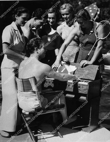 music Louis Alter & Paul Webster perform for friends at a pool party 8668-33