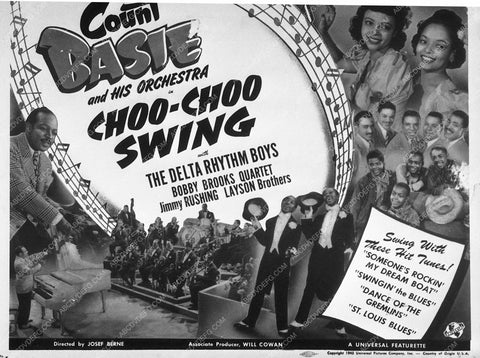ad slick Count Basie Choo-Choo Swing 8761-13