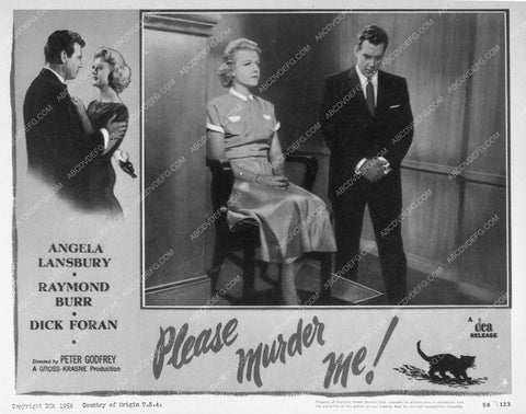ad slick Angela Lansbury Raymond Burr Please Murder Me 8823-20