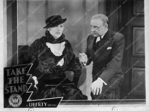 Thelma Todd on the witness stand film Take the Stand 8836-04