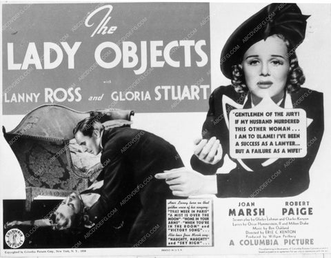 Lanny Ross Gloria Stuart film The Lady Objects 8836-17