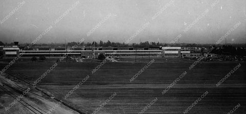 historic Los Angeles Hollywood aerial photog sequence some movie studio 8856a-15