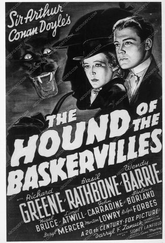 ad slick Basil Rathbone The Hound of the Baskervilles 8911-04