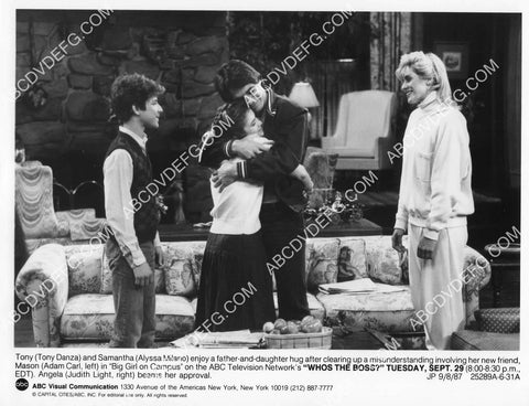 Adam Carl Alyssa Milano Tony Danza Judith Light TV Who's the Boss 8B11-028