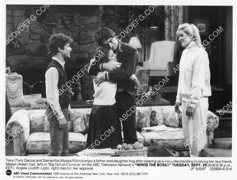 Adam Carl Alyssa Milano Tony Danza Judith Light TV Who's the Boss 8B11-058