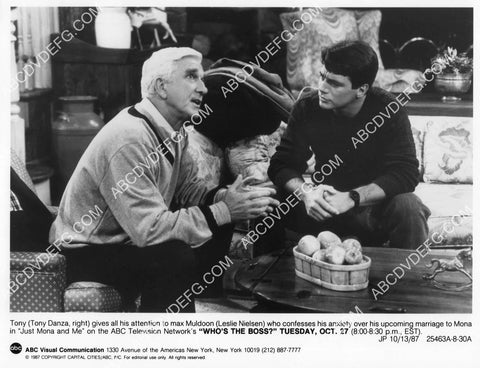 Leslie Nielsen Tony Danza TV Who's the Boss 8B11-063