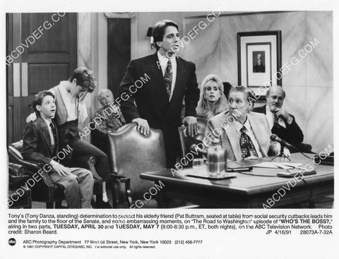 Tony Danza Alyssa Milano Judith Light Pat Buttram TV Who's the Boss 8B11-077