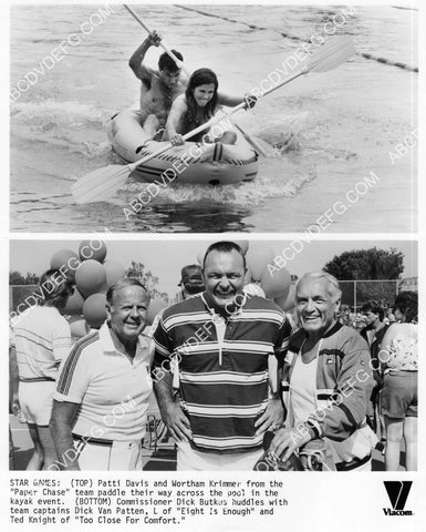 Patti Davis Wortham Krimmer Dick Van Patten Dick Butkus Ted Knight TV game show Star Games 8B11-159