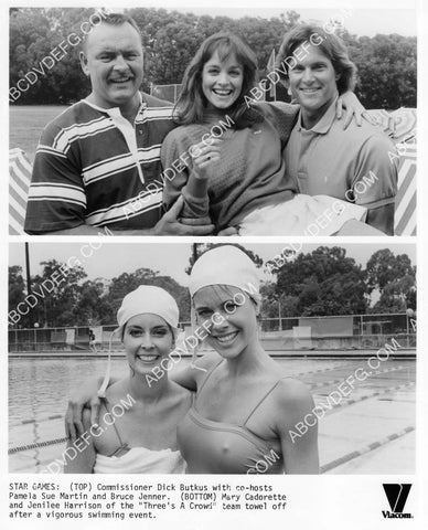 Dick Butkus Pamela Sue Martin Mary Cadorette Jenilee Harrison TV game show Star Games 8B11-160
