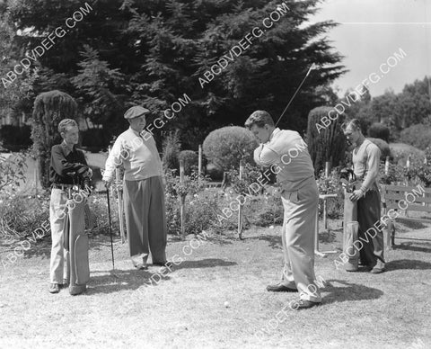 Buddy Gorman Gene Lockhart Fred Brady hit the golf course film Meet Me on Broadway 8B11-319