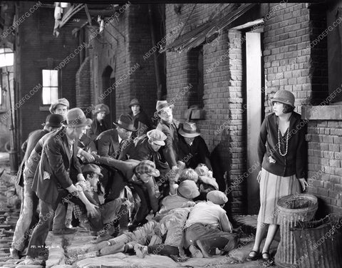 Mary Pickford cast crew sets silent film Little Annie Rooney 8b03-532