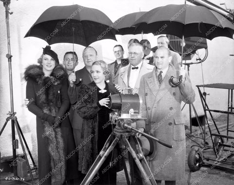 Mary Pickford Jesse Lasky visit set film One Rainy Afternoon 8b4-275
