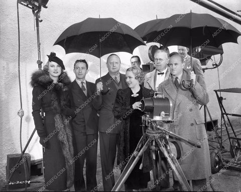 Mary Pickford Jesse Lasky visit set film One Rainy Afternoon 8b4-277