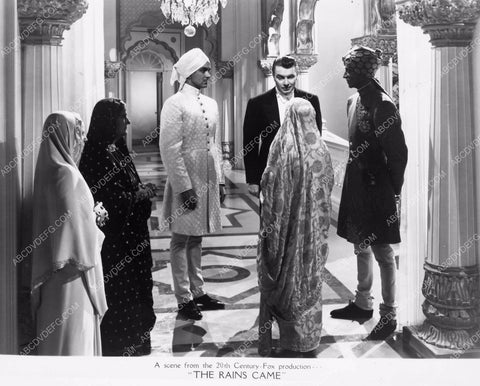 Tyrone Power George Brent film The Rains Came 8b4-561