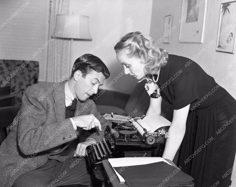 candid Jimmy Stewart Carole Lombard answer fan mail 8b5-269