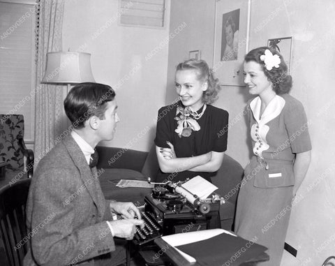 candid Jimmy Stewart Carole Lombard answer fan mail 8b5-270