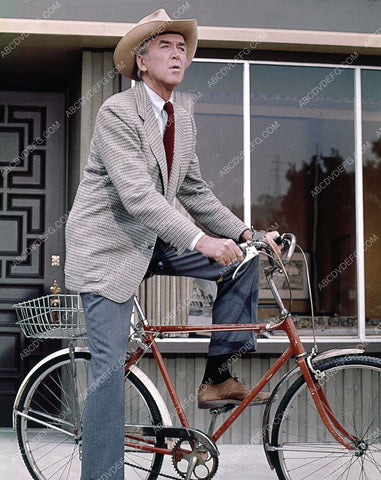 James Jimmy Stewart an his bicycle 8b5-273