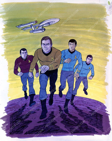 Captain Kirk Mr. Spock TV Star Trek the Animated Series 8b5-298