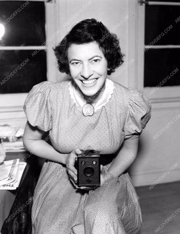 Mrs Esther Van Dekker and her brownie camera MGM Marie Antoinette 8b6-060