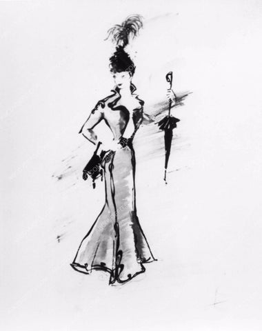 wardrobe costume sketch by Cecil Beaton for The Gay Life 8b6-647