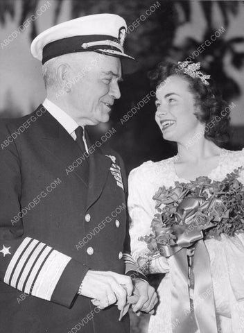 Pasadena Tourn of Roses Parade Adm William Halsey Patricia Auman 8b6-799