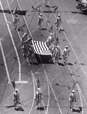 news photo patriotic march in unknown parade 8b6-869