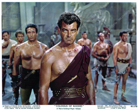 Rory Calhoun and beefcake gladiators film Colossus of Rhodes 8b6-897