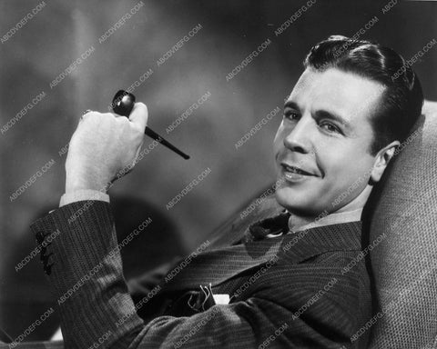 handsome Dick Powell and his pipe portrait 9021-10
