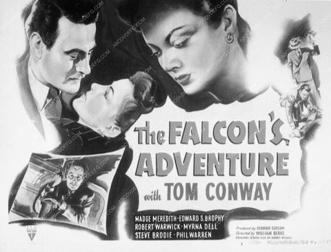 ad slick Tom Conway film The Falcon's Adventure 9021-28
